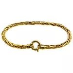 Pulseira em Ouro 18k Feminina Modelo Palmeira 5.0g 3.3mm