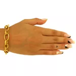 Pulseira em Ouro 18k Feminina Elos largos 16.0g 11.4mm