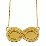 Gargantilha de Ouro 18k Infinito 2.0g 20.7mm