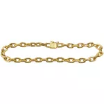Pulseira em ouro 18k Masculina Cartier oca 4.1g 3.8mm