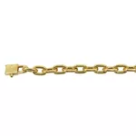 Pulseira em ouro 18k Masculina Cartier oca 4.1g 3.8mm