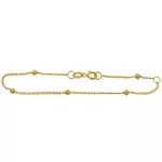 Pulseirinha de Bolinha Grumet em Ouro 18K 