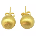 Brinco de Bola em Ouro 18K Fosca 8mm