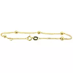 Pulseira Baby Grume de bolinha em ouro 18K 