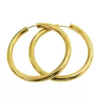 Brinco de Argola Modelo Africano em Ouro com 28mm