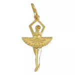 Pingente de Bailarina em Ouro 18K (0,750)