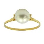 Anel Pérola em Ouro 18K 
