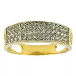 Lindos Anéis Fabricados em Ouro 18K com Zircônias