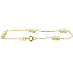 Pulseirinha Baby Cartier em ouro 18K com Pérolas
