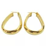 Argola Feminina Grande em Ouro 18K 0,750 
