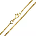 Cordão de Ouro 18K Modelo Pipoca com 40cm 1.8mm