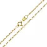Corrente de Ouro Branco Elos Português 1.3mm 45cm