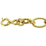 Linda Pulseira Feminina em Ouro 18K Elos Ôcos