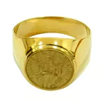 Anel São Bento de Ouro 18k