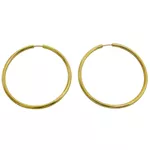 Argola em Ouro 18k Africana 