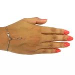 Pulseira em Ouro Branco 18k Veneziana 4.0mm 2.6g