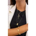 Pingente Fé em Ouro 18k Grande