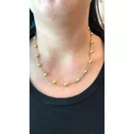 Corrente de Bola em Ouro 18k Elos Português 45cm 7.0mm