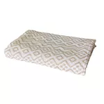 Manta Casal Tambaba 100% Algodão Mesclado Caramelo com Branco - Redes de Dormir