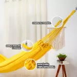 Rede de Dormir Casal Clone Amarela Life