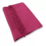 Manta de Algodão Multiuso p/ Cama, Sofá Rosa Pink 2,30m x 1,55m