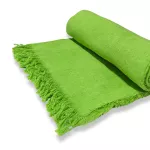 Manta de Algodão Multiuso p/ Cama, Sofá Verde Limão 2,30m x 1,55m