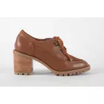 Bota Feminina Oxford em Couro Caramelo Ref. 09722.09423
