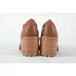 Bota Feminina Oxford em Couro Caramelo Ref. 09722.09423