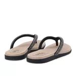 Sandalia Rasteira Strass Preta Ref. 0998.09911