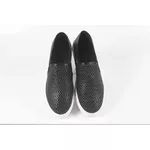 Tênis Slip On em Couro Atanado Preto Ref. 09111.09951