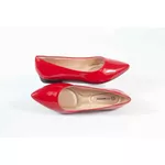 Sapatilha Lisa Vermelho Verniz Bico Fino Ref. 0967.09901