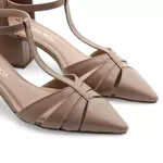 Scarpin Couro Fayence Amêndoa