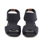 Sandália Salto Médio Neoprene Léger Preta