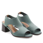 Sandália Salto Médio Neoprene Léger Verde
