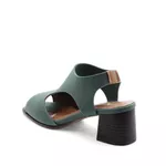 Sandália Salto Médio Neoprene Léger Verde