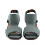 Sandália Salto Médio Neoprene Léger Verde