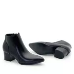 Bota Bico Fino Couro Chamonix Preto 
