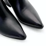 Bota Bico Fino Couro Chamonix Preto 
