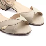 Sandália Salto Baixo Troyes Off White