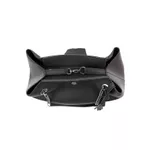Kit Bolsa Saco Corrente Grande Preta + Bolsa Pequena Tiracolo Chloe Preta