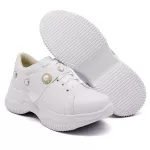 Tênis Casual Chuncky Pérola Branco Sola Tratorada DKShoes