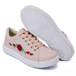 Tênis Casual Rosê Flor DKShoes