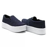 Slip On Matelassê Sola Alta Jeans DKShoes