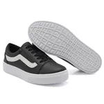 Tênis Casual Listra Preto KCShoes
