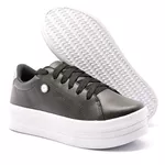 Tênis Casual Strass Sola Alta Preto DKShoes