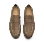 Sapato Masculino Loafer Kaki Manly