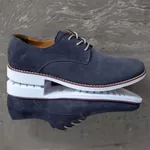Sapato Masculino Derby Azul Guiné