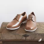 Sapato Masculino Derby Conhaque Auckland