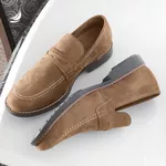 Sapato Masculino Loafer Kaki Manly