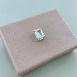 Pingente Retangular Zirconia Cristal Prata 925
